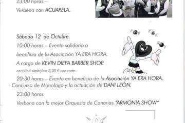 Programa de fiestas de Caserones Altos de Telde (Foto TA)